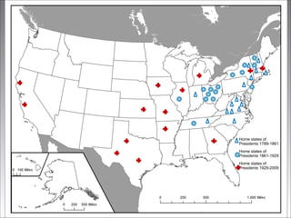1789-2009

Home states of
Presidents 1789-1861
Home states of
Presidents 1861-1929
Home states of
Presidents 1929-2009

 
