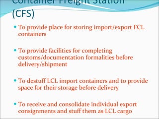 Cfs Customs Flow Chart Essence Of Containerizati on 230508 | PPT