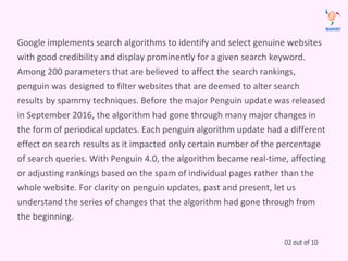 Essence Of Penguin Algorithm-Past and Present | PPT