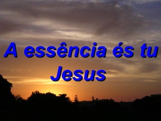 A essência és tu Jesus  