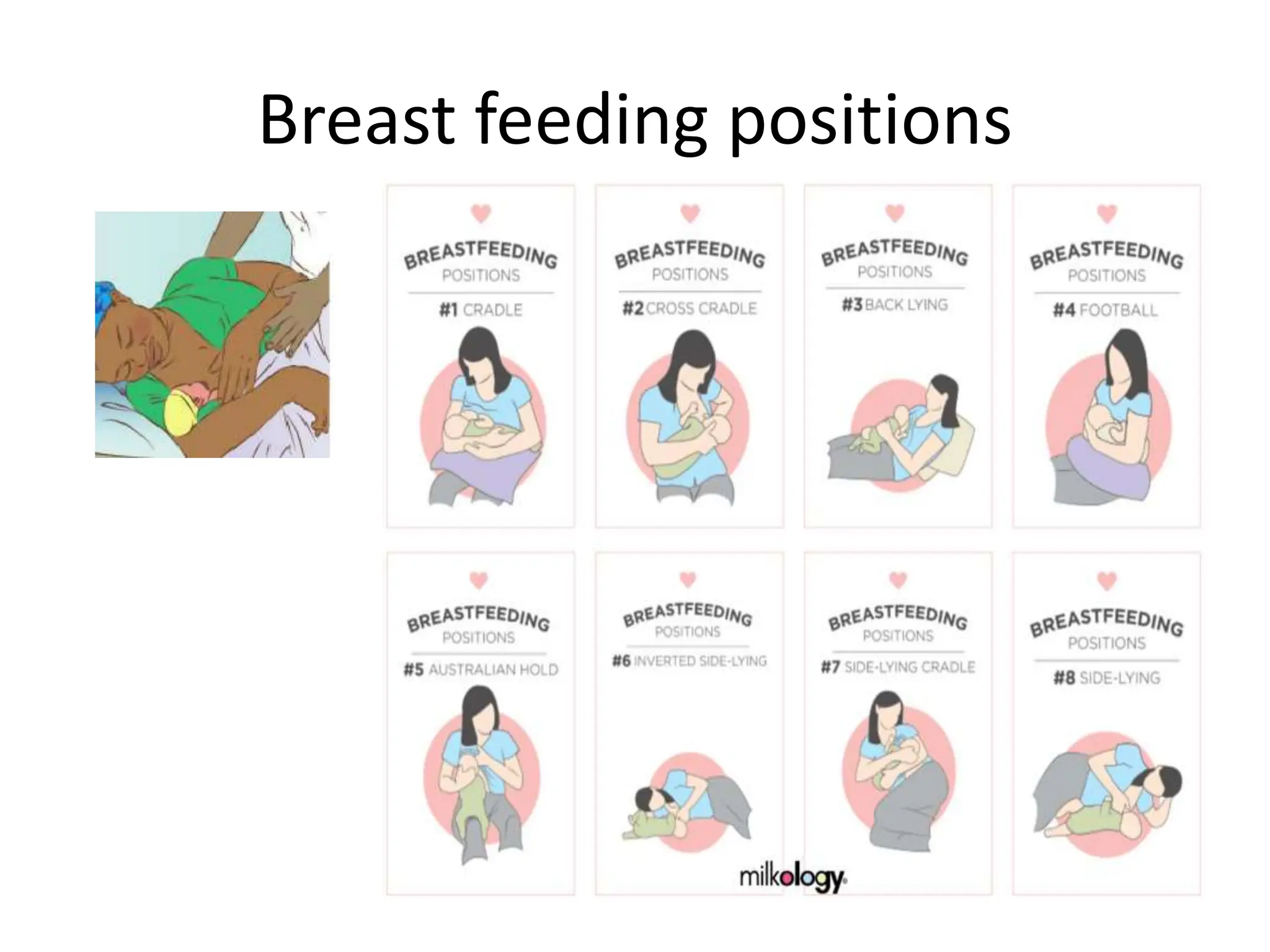 Breast feeding positions
 