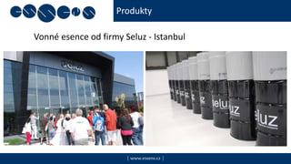 Produkty
| www.essens.cz |
Vonné esence od firmy Seluz - Istanbul
 