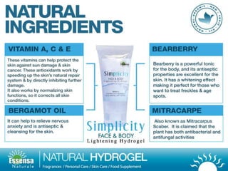 Essensa Naturale business presentation