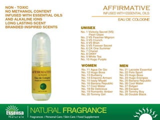 Essensa Naturale business presentation