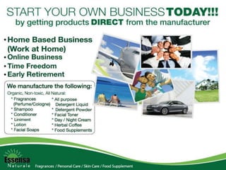 Essensa Naturale business presentation