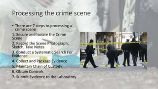 Essensials of crime scene investigation & evidence management | PPTX