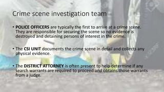 Essensials of crime scene investigation & evidence management | PPTX