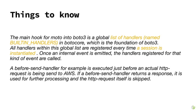 Testing your AWS code with the MOTO library | PPT
