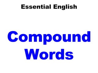 Essential English Compound Words 
