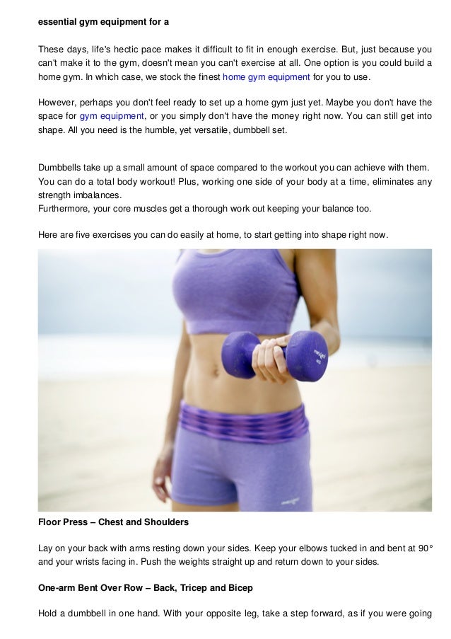 Essential Gym Equipment For A Full Body Workout