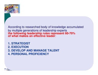 Essential Leadership Skills