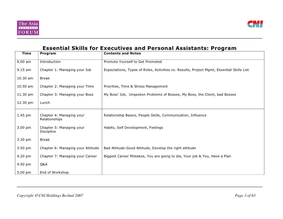 secretarial skills