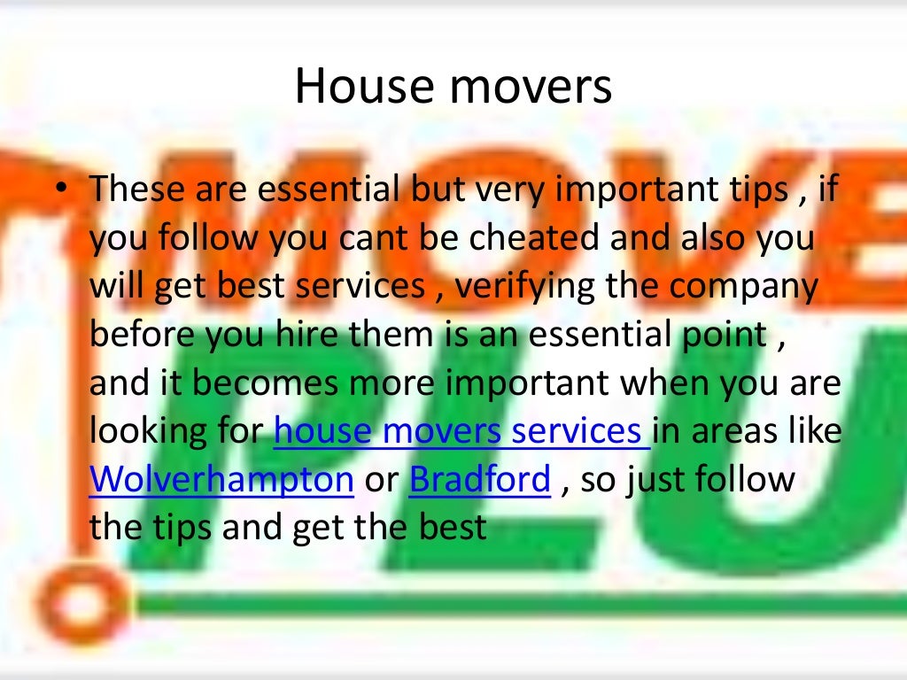 Essential tips before you are selecting a house movers