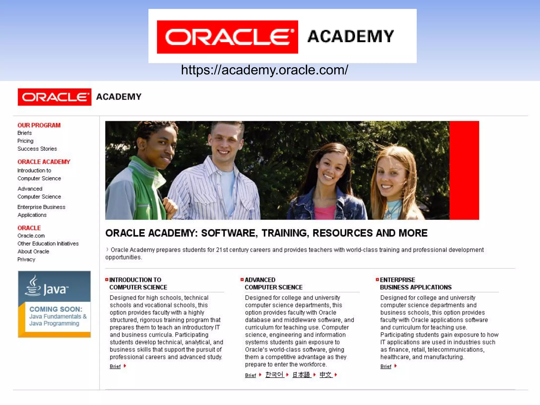 https://academy.oracle.com/
 