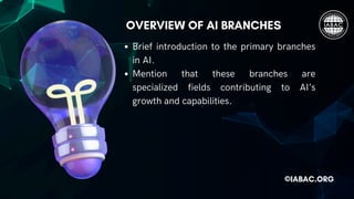 Essential Branches in AI You Must KnowIntelligence.pdf