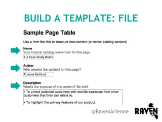 BUILD A TEMPLATE: FILE

@RavenArienne

 