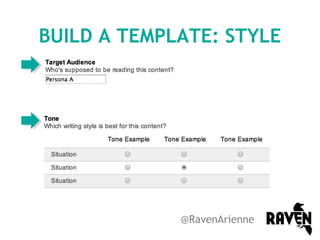 BUILD A TEMPLATE: STYLE

@RavenArienne

 