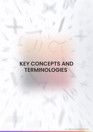 www.theknowledgeacademy.com
04 |
KEY CONCEPTS AND
TERMINOLOGIES
 
