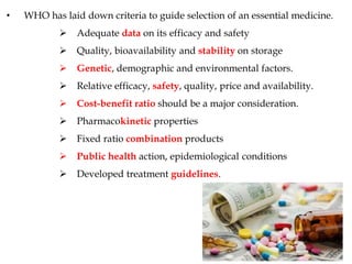 Essential Drug Concept | PDF