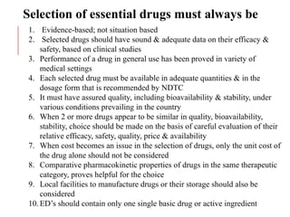 ESSENTIAL DRUG LIST - EDL - Essential Medicine List.pptx