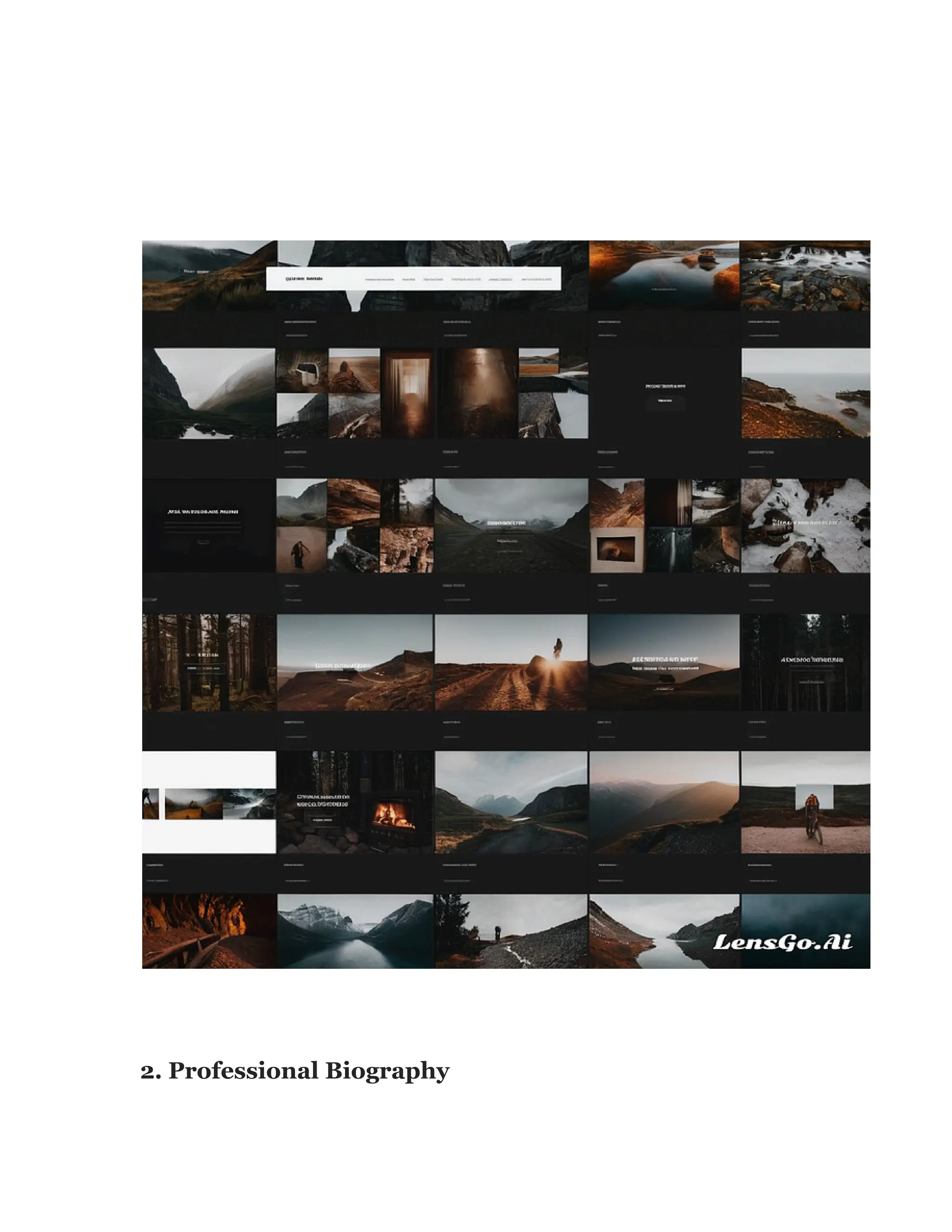 2. Professional Biography
 