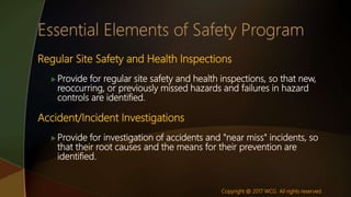 Essential Elements to an Effective Safety Program | PPTX