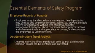Essential Elements to an Effective Safety Program | PPTX