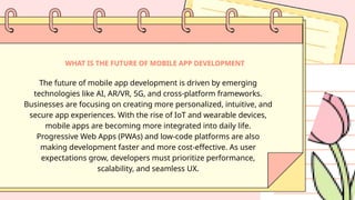 Essential Features Every Mobile App Needs for Success | PPTX