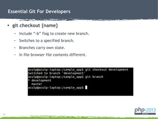 Essential git for developers