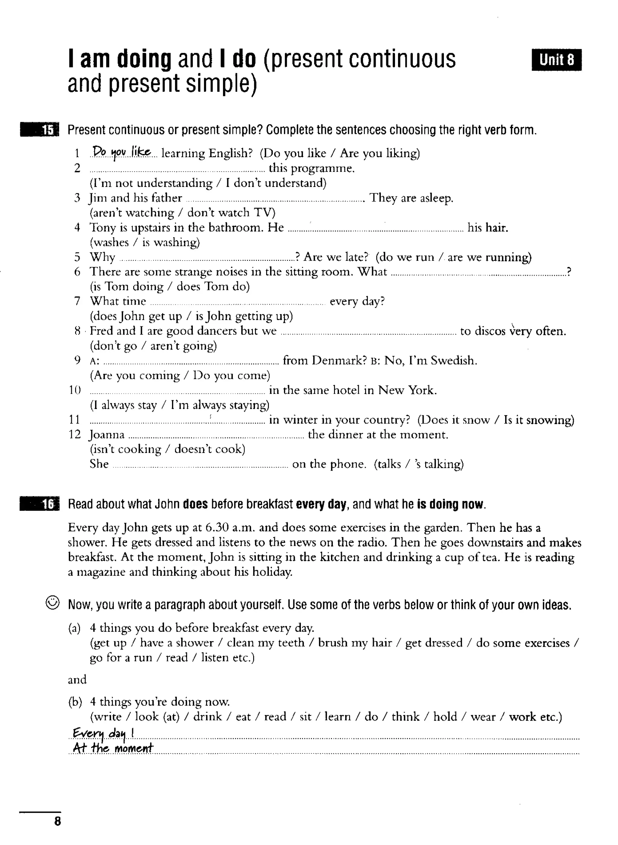 Essential grammar in use supplementary exercises