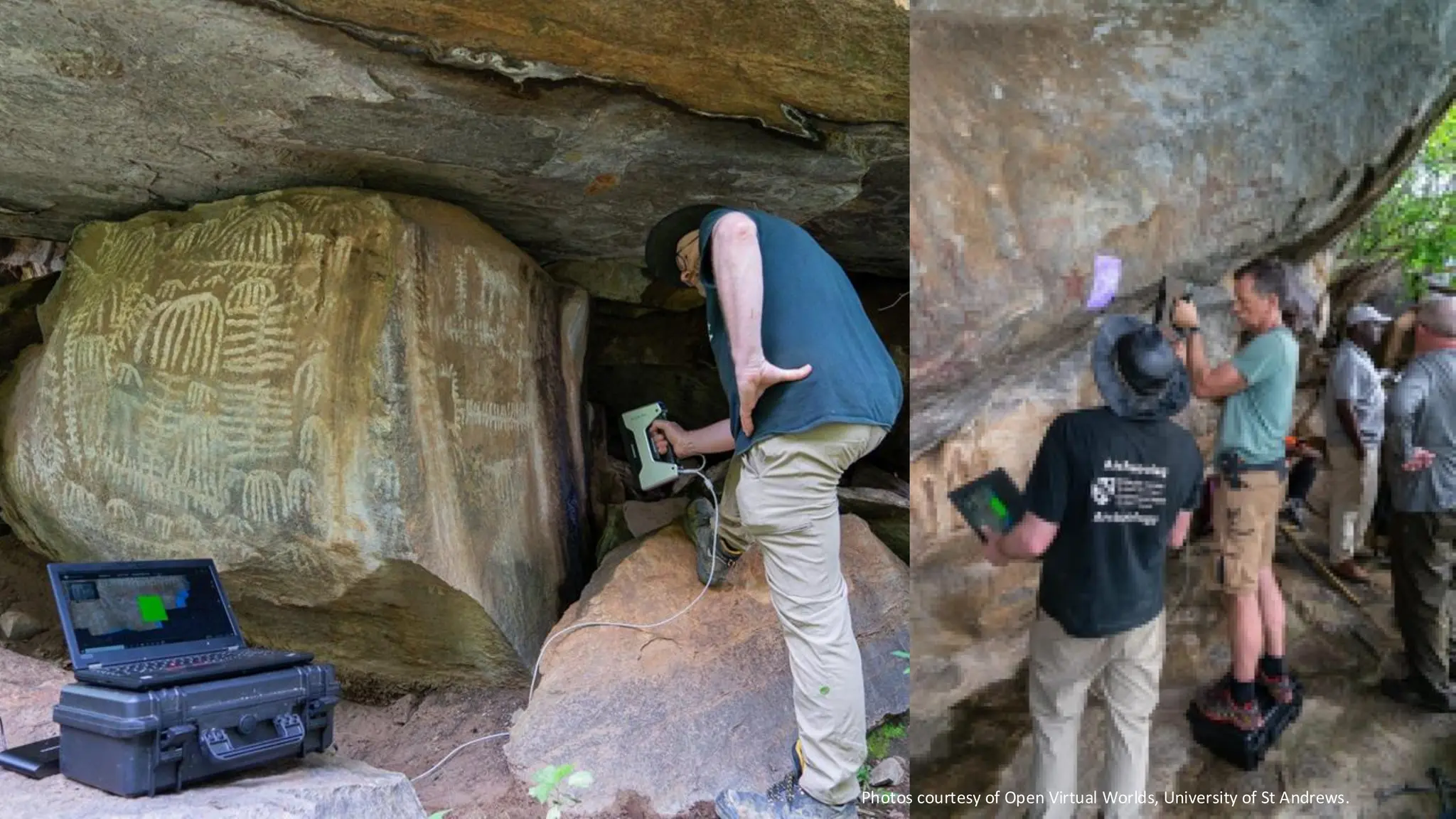 Photos courtesy of Open Virtual Worlds, University of St Andrews.
 