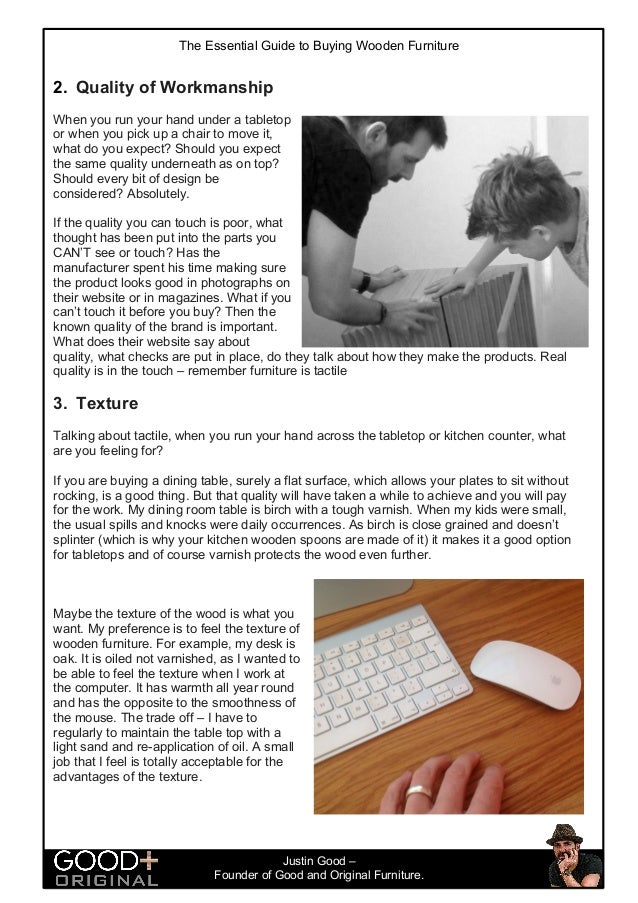 Essential guide to buying wooden furniture