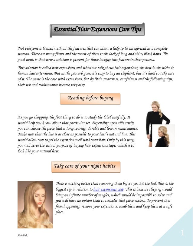 Essential Hair Extensions Care Tips