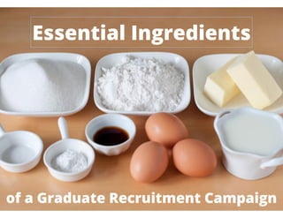 Essential ingredients of a Brilliant graduate recruitment campaign 
