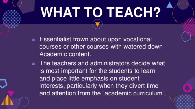 Philosophies of Education