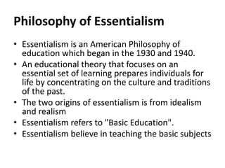 Essentialism | PPTX