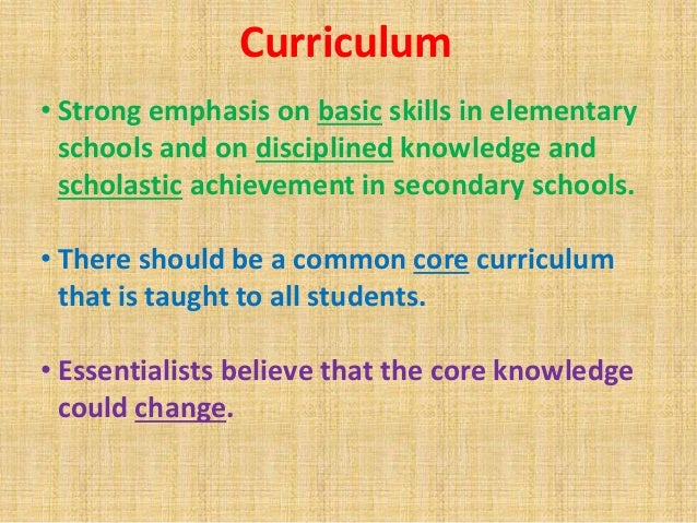 😍 Essentialism in education. Essentialism in the Classroom by Addison
