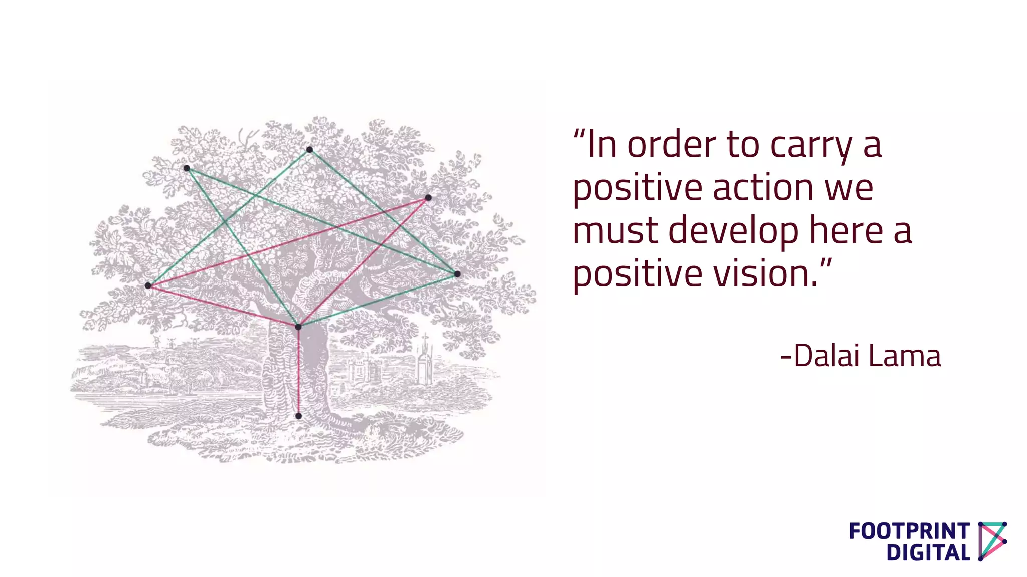 “In order to carry a
positive action we
must develop here a
positive vision.”
-Dalai Lama
 