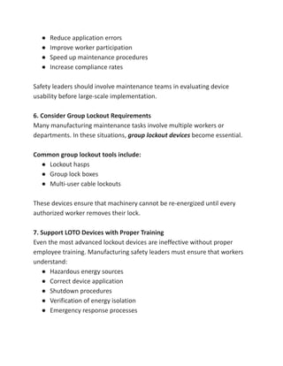 Essential Guide to Selecting Lockout Tagout (LOTO) Devices for ...