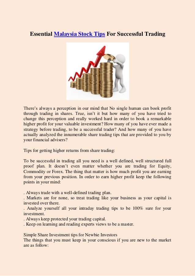 Essential Malaysia Stock Tips For Successful Trading - 