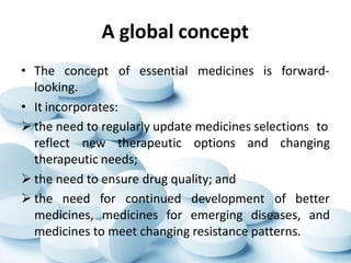 Essential medicines and counterfeit medicines | PPTX