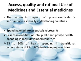 Essential medicines and counterfeit medicines | PPTX