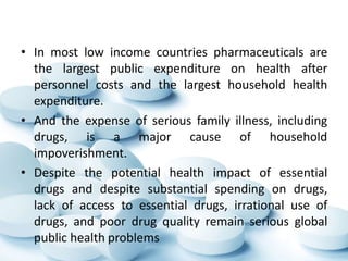 Essential medicines and counterfeit medicines | PPTX