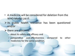 Essential medicines and counterfeit medicines | PPTX
