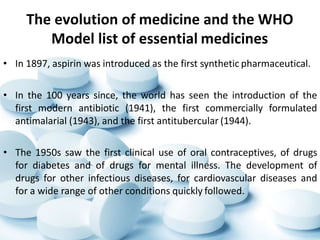 Essential medicines and counterfeit medicines | PPTX