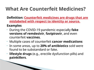 essential medicinesand counterfeit medicines [Autosaved].pptx