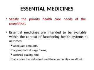 ESSENTIAL MEDICINES and COUNTERFEIT MEDICINESppt.pptx