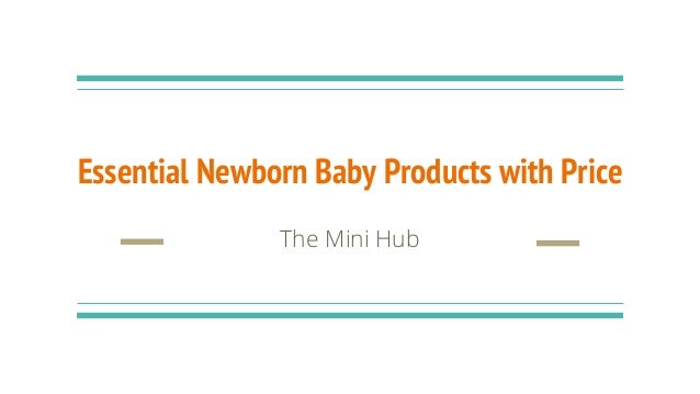 newborn baby essential products