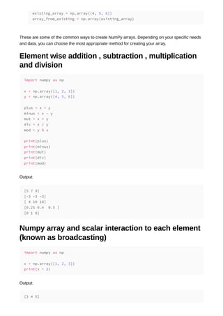 Essential numpy before you start your Machine Learning journey in ...