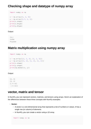 Essential numpy before you start your Machine Learning journey in ...